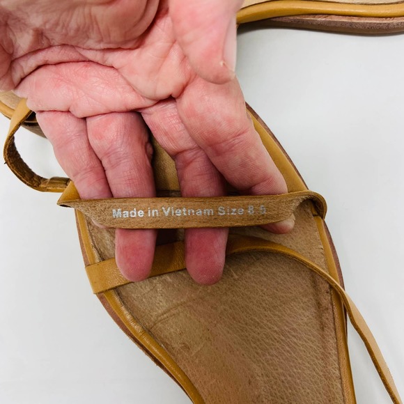 Madewell Tan Leather Heidi Slingback Sandal, Size 8.5 (GUC) - Picture 13 of 14